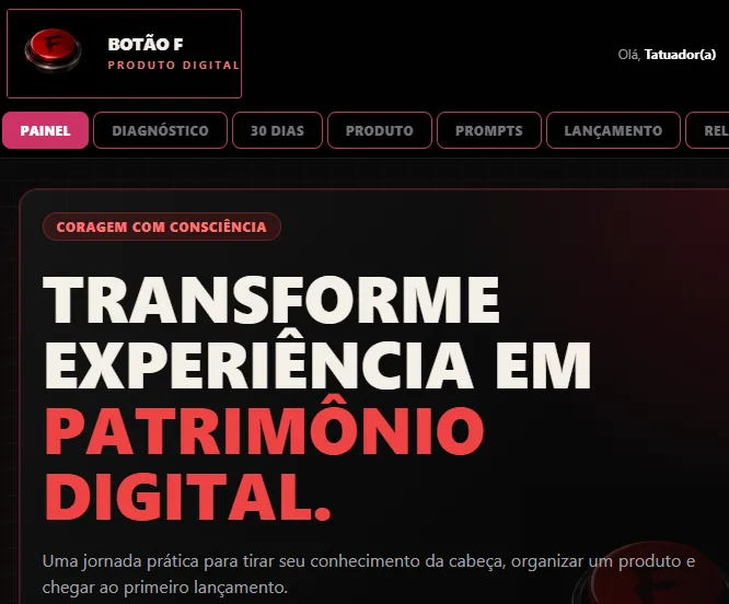 Botão F - Gerenciador de Produtos Digitais — imagem 1