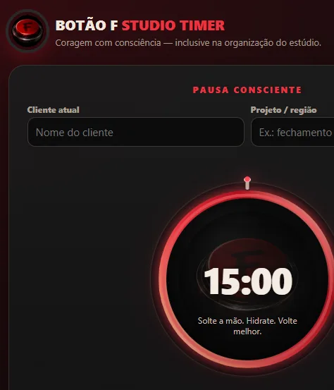 Botão F Studio Timer — imagem 1
